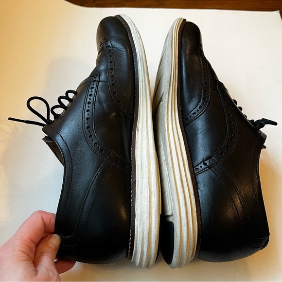 Cole Haan Walk Hero Black Lace Shoes with Rubber Soles Size Men's 12 - Picture 7 of 14